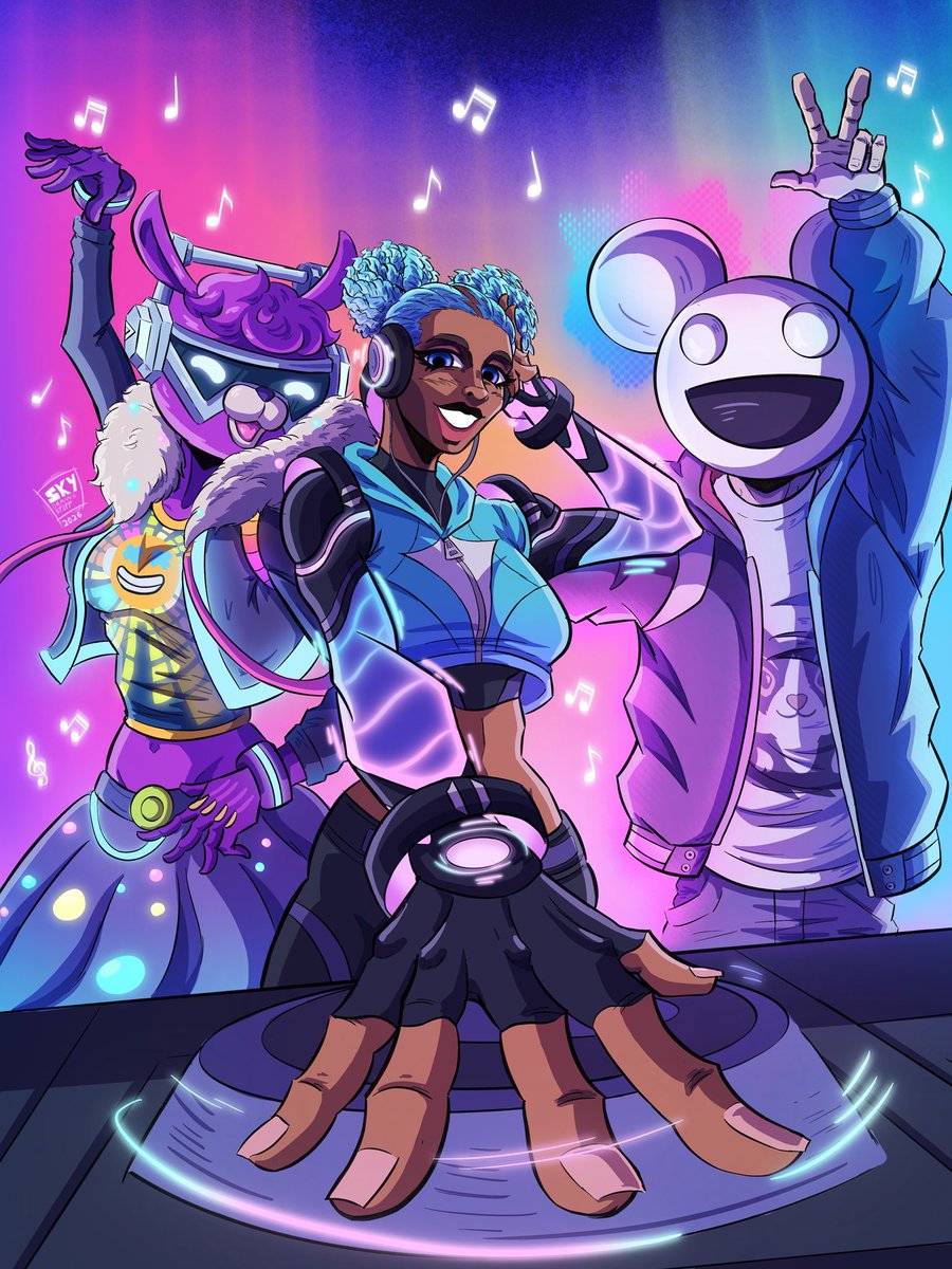 _Kehlannie_'s tweet photo. We are now at the section of the celebration where we’ll be highlighting Synth AND the people closest to her 🥹🩷

Starting off with Synth and her idols🦙🪩💜 &amp;🐭🔊🩵

(Made by one of the very first mutuals I ever made here @Sky_DrawsStuff, tysm Sky 🥹🫶🩷)

#FortniteArt 
(6/12) https://t.co/fG8Z1JQUjd