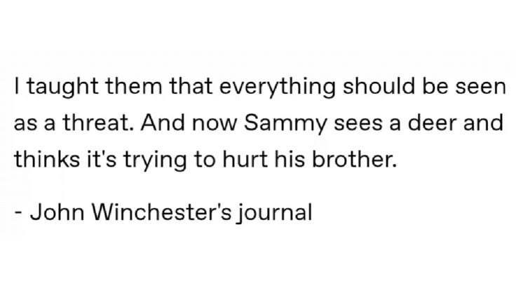 CANOHWORMSS's tweet photo. john winchester you are burning in the deepest pits of hell https://t.co/KO718xo9o8