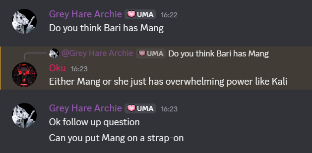 GreyHareArchie's tweet photo. My Discord simply cannot comprehend me https://t.co/SjbuKMOdZ3
