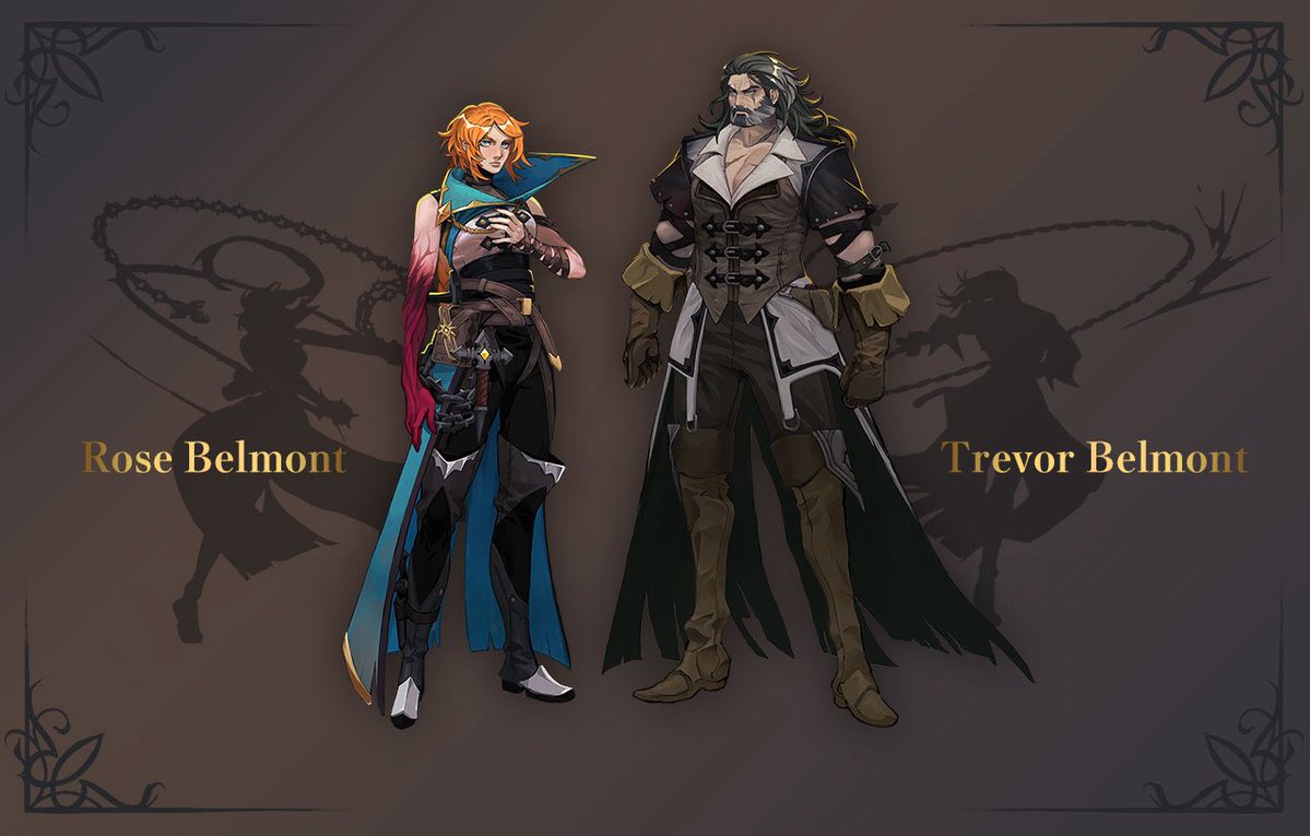 DarianBelmont's tweet photo. Official character renders of Rose Belmont and Trevor Belmont for Belmont’s Curse. https://t.co/73qa5i3vZH
