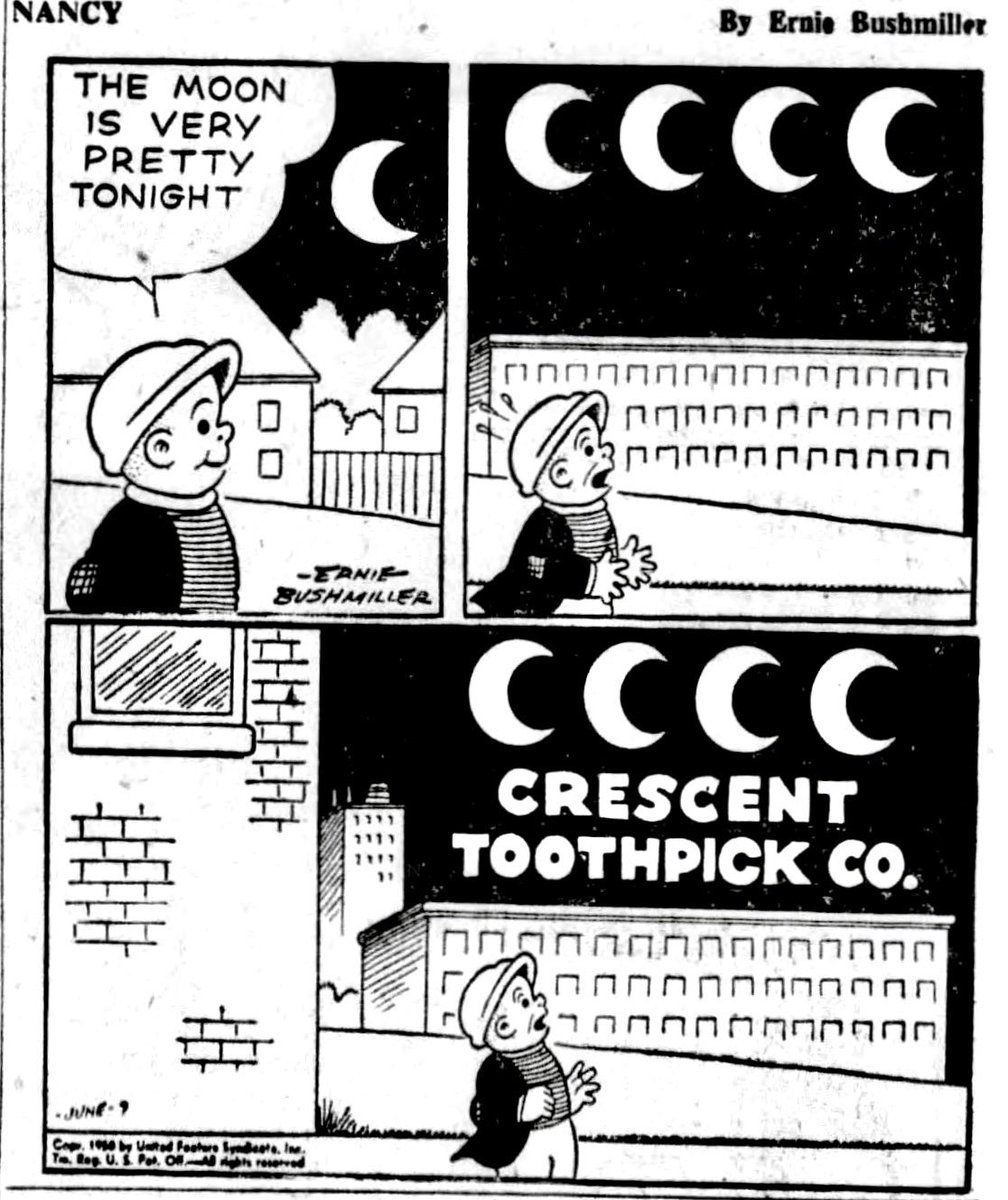 JohnnyCallicutt's tweet photo. Nancy By Ernie Bushmiller 
June 7,1950 https://t.co/3ds8vg82Vc