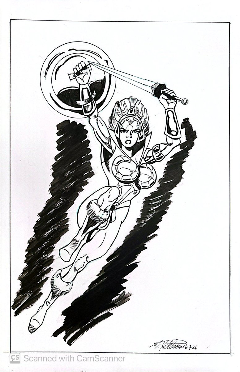 KelligrewM56731's tweet photo. Last night of Drawing Enemies we drew the Masters of the Universe! I drew Teela in action!! As always it’s for sale! Drawing Enemies Saturdays at 9pm EST on https://t.co/zicYEc4DxG https://t.co/8FlylzLvxb