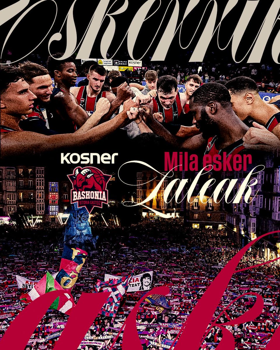 Baskonia's tweet photo. Mila esker, Baskonistas!🔵🔴 https://t.co/k3p5XuJISD