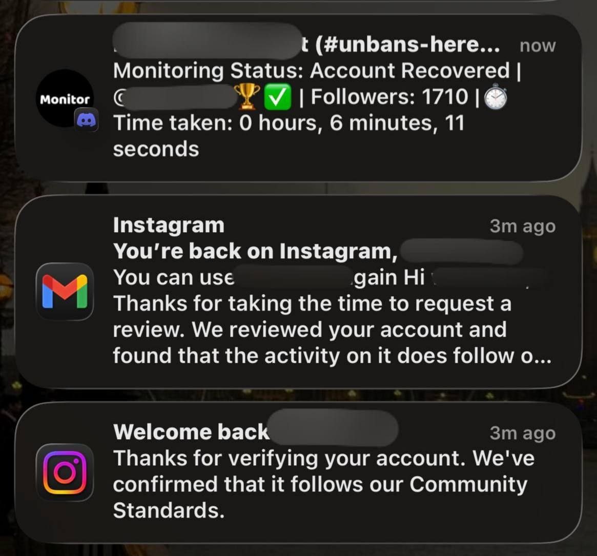 69akservices's tweet photo. @sasaezzAhmww @Meta @instagram @metaai @mosseri Pm Me Don't waste your time emailing IG support, it's all automated bots and you will be banned. We process instant unbans directly through an internal IG. Usually takes less than an hour. If you want it solved today, shoot me a message on Telegram: @seseintaynueveak We accept MM https://t.co/tfxmB4Jgro