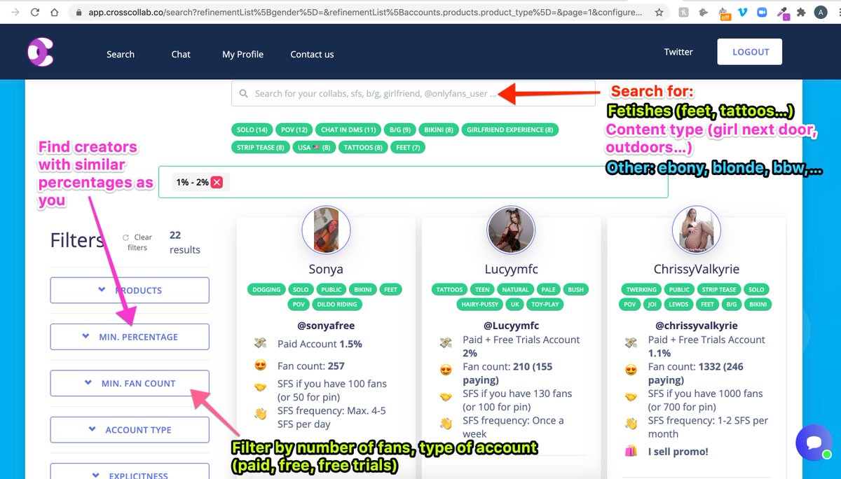 cross_collab's tweet photo. @DamnMel_OF @Kinzieluvxxx Do you need help searching for good S4S? 
CrossCollab (created by @ aellagirl) allows you find with the right creator to S4S in seconds. 
DM us when you join and you will get a free SFS assistant for 1 day. Join here: 
https://t.co/taZTYLSujm https://t.co/L4rq31MkpZ