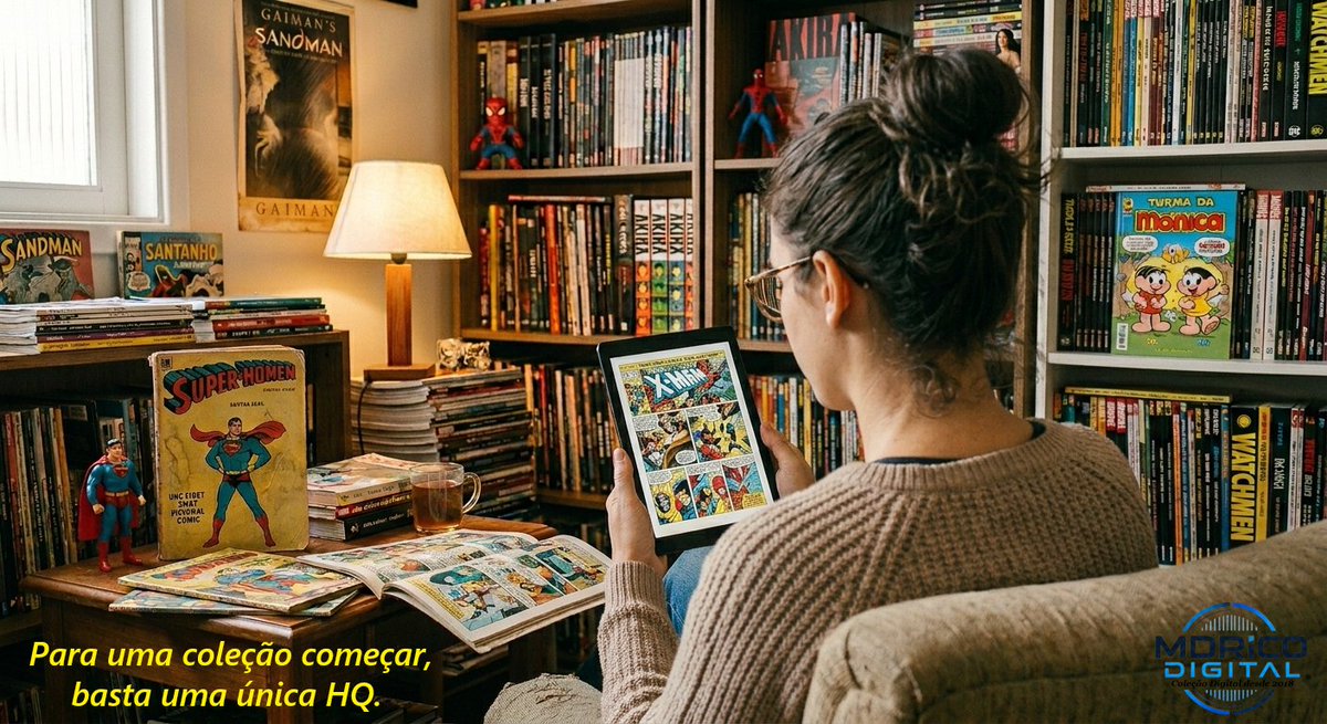 MdricoDigital's tweet photo. Para uma coleção começar, basta uma única   HQ. https://t.co/0hqgTkElhA