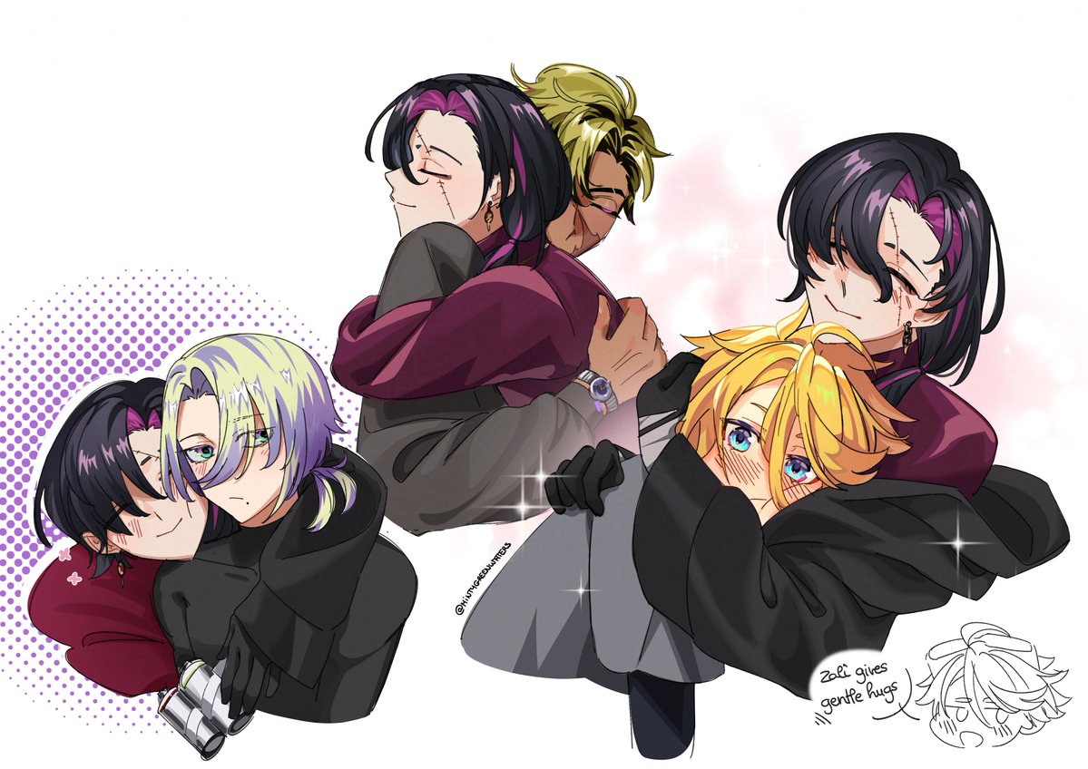 mintgreenwaters's tweet photo. They all get homie hugged :> https://t.co/KaZLMQqWad
