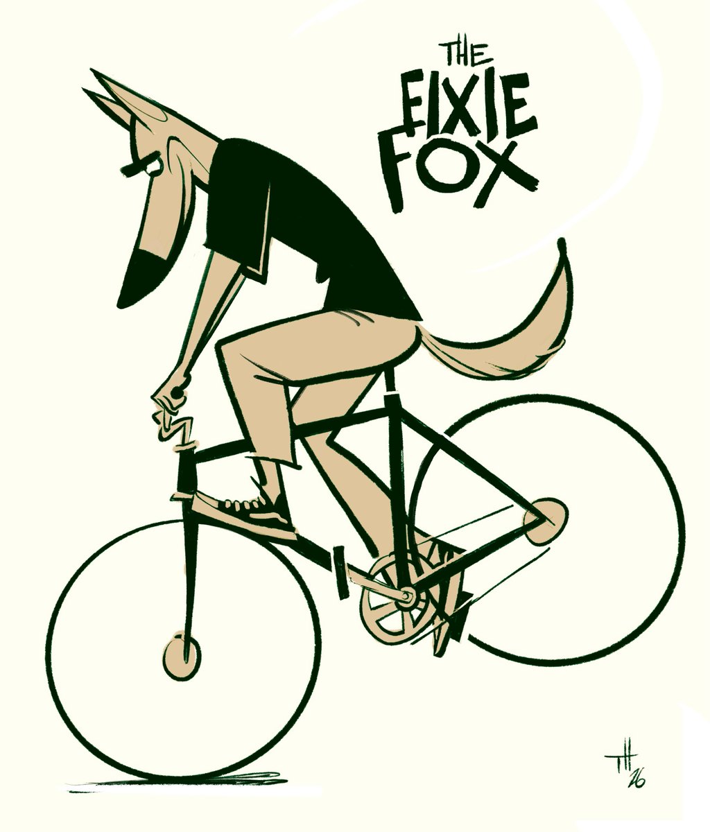 Bicicleto_ZGZ's tweet photo. 'The Fixie Fox'
by Thorsten Hasenkamm
#fixedgear #fixie #characterdesign #steelisreal #bicycle https://t.co/vQfxmnn5ve
