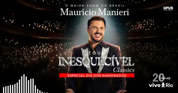 ticket360's tweet photo. Maurício Manieri no Vivo Rio, Rio de Janeiro — 12 de junho! Uma noite de pura energia e MPB. 🎤 🔗 https://t.co/NMmSZ3DNPV #Ticket360 #MaurícioManieri #MPB https://t.co/s5wmJjfr4H
