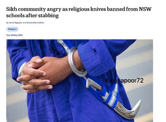 kingkapoor72's tweet photo. 🇦🇺 Australia faced a similar kirpan stabbing, just like the Nowak murder in the UK.

In May 2021, a 14-year-old Sikh stabbed 16-year-old Jake Arakelian with a sharp kirpan in a NSW school fight, causing serious back, stomach, and organ injuries. NSW banned kirpans in schools temporarily, then reversed it after Sikh pressure.