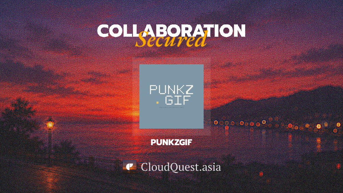 CloudQuestID's tweet photo. 𝗖𝗹𝗼𝘂𝗱𝗤𝘂𝗲𝘀𝘁 𝗣𝗿𝗼𝘂𝗱𝗹𝘆 𝗖𝗼𝗹𝗹𝗮𝗯𝗼𝗿𝗮𝘁𝗶𝗼𝗻 𝘄𝗶𝘁𝗵 𝗣𝗨𝗡𝗞𝗭𝗚𝗜𝗙 ♟️

Senang bisa berkolaborasi dengan @PunkZGIF untuk menghadirkan peluang baru untuk komunitas kami

We now Secured GTD & FCFS spots for Community 🤍

Grab your chance now! 🔫
https://t.co/11C86AEgft