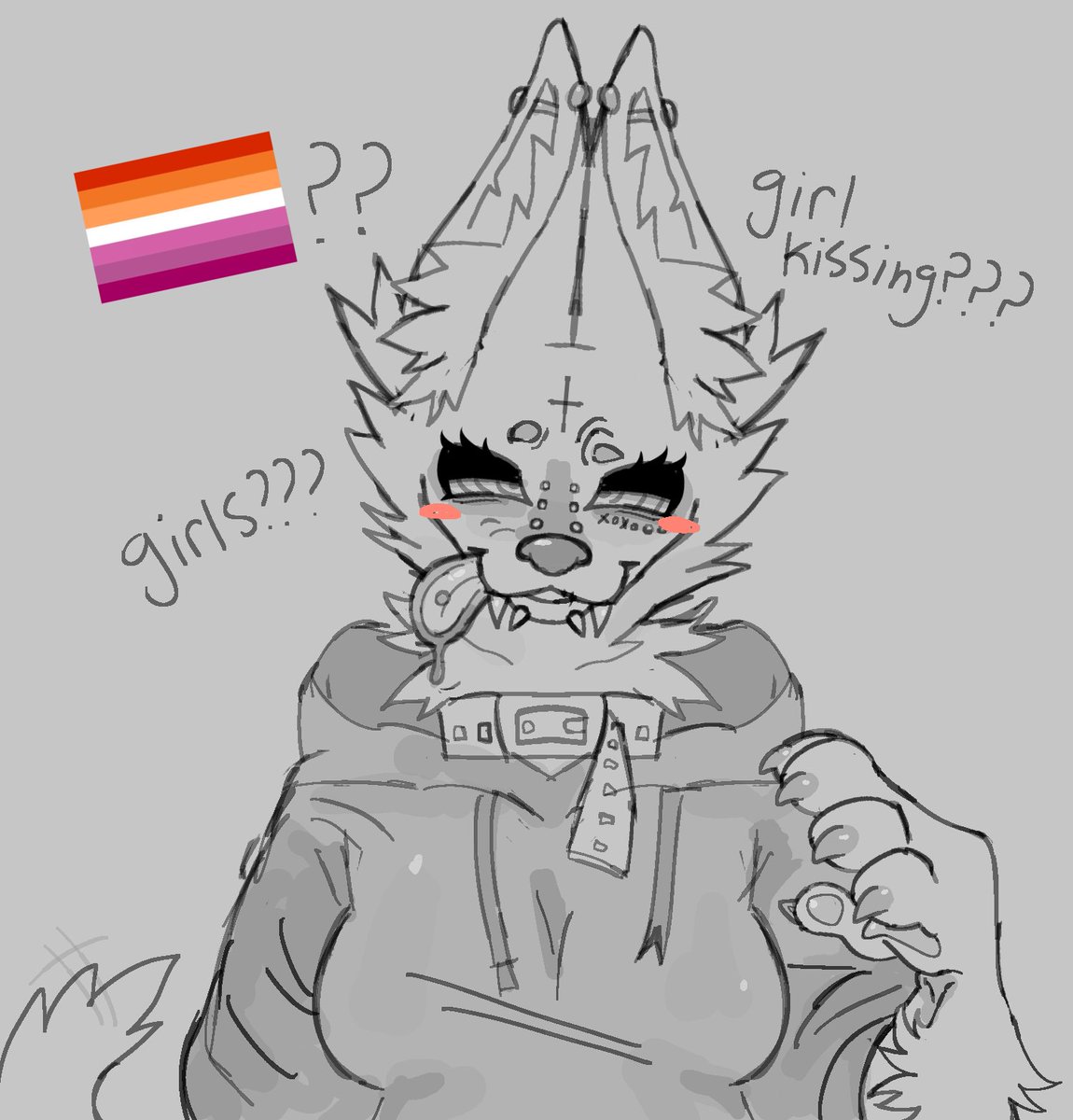 Gunp0wer's tweet photo. Lets go lesbians 

Ty @pillcrushed for sharing this brush 🫶 https://t.co/FSHaBNiI55