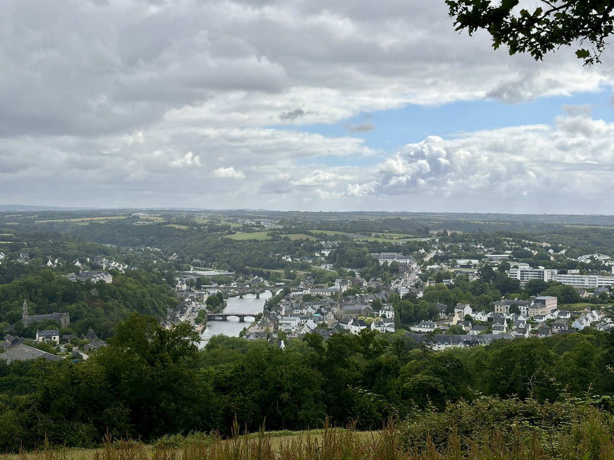 bro_james's tweet photo. Went for a lovely 11 mile hike with Frère Henri a couple of days ago, going out the front door of our community house and setting off on a loop through the hills surrounding our small town of Châteaulin. https://t.co/9TLVbM6so9