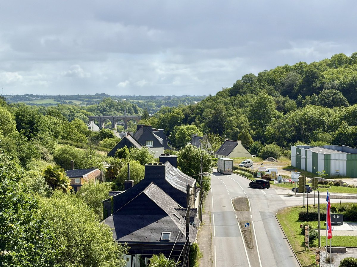 bro_james's tweet photo. Went for a lovely 11 mile hike with Frère Henri a couple of days ago, going out the front door of our community house and setting off on a loop through the hills surrounding our small town of Châteaulin. https://t.co/9TLVbM6so9