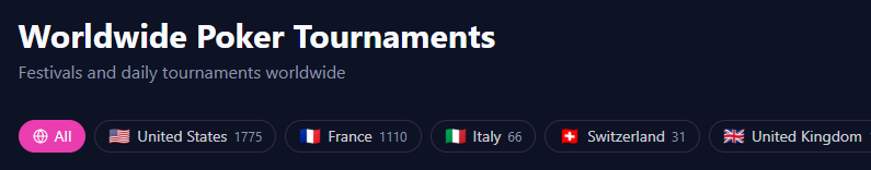 MyPokerSeries's tweet photo. 🚀 Started with Vegas, now going global. 3,000+ tournaments live in MyPokerSeries across the US, France, Belgium, Switzerland, Italy, UK... with more countries on the way. Every major festival, one app. 
1/2 https://t.co/nCWlgDQL7y