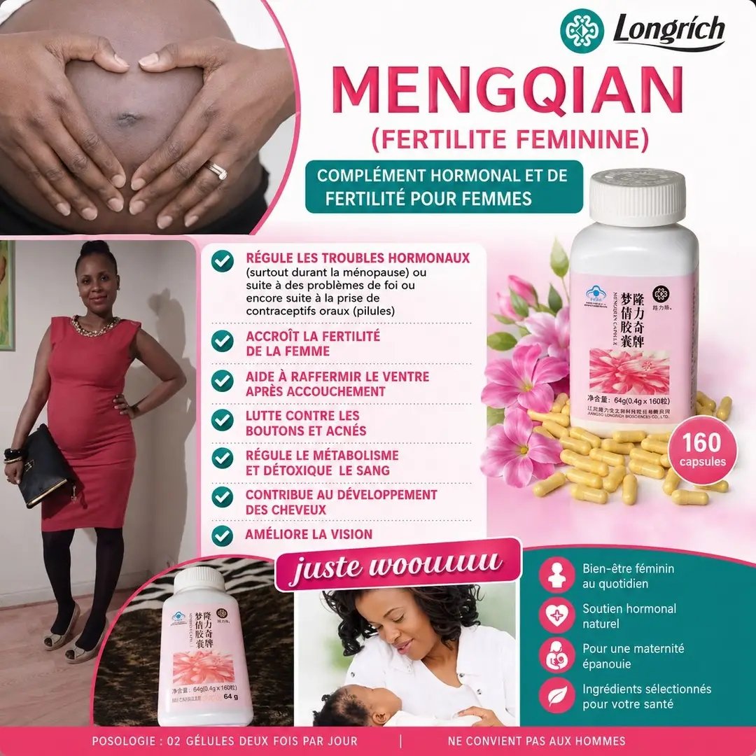 devkishiko46316's tweet photo. 🌸 Vous rêvez d'équilibrer votre bien-être féminin ? 🌸
Découvrez MengQian Longrich, un complément spécialement conçu pour accompagner les femmes dans leur équilibre hormonal et leur bien-être quotidien.
✅ Soutien du bien-être féminin
✅ Accompagnement naturel du métabolisme https://t.co/GgQ3dRGgvU