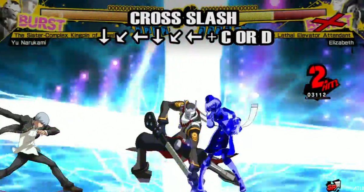 UltimaShadowX's tweet photo. CROSS SLASH STRAIGHT FROM P4 ARENA, DON'T THINK I DIDN'T CATCH THAT, ATLUS https://t.co/Emao7exFx8