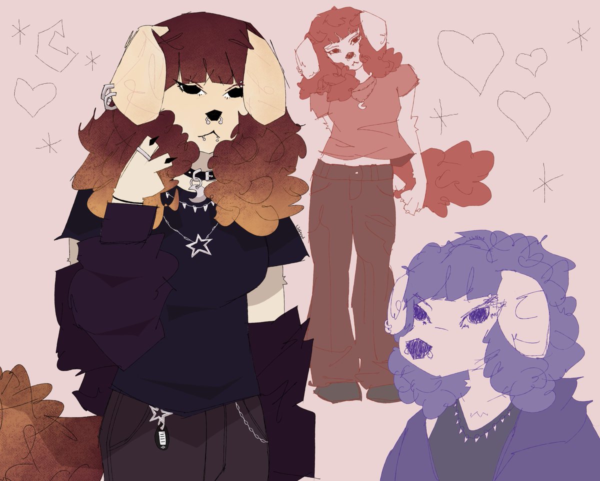 wlftrt's tweet photo. havent used my tablet in a freaking year so heres a new fursona who i love https://t.co/bx4X9YQ3ua