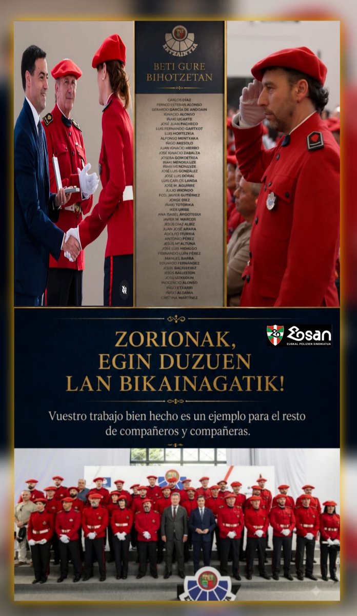 ESANInfo's tweet photo. Gaur Arkauten, RECUERDO y RECONOCIMIENTO A LA LABOR POLICIAL https://t.co/5gvop5HiLi
