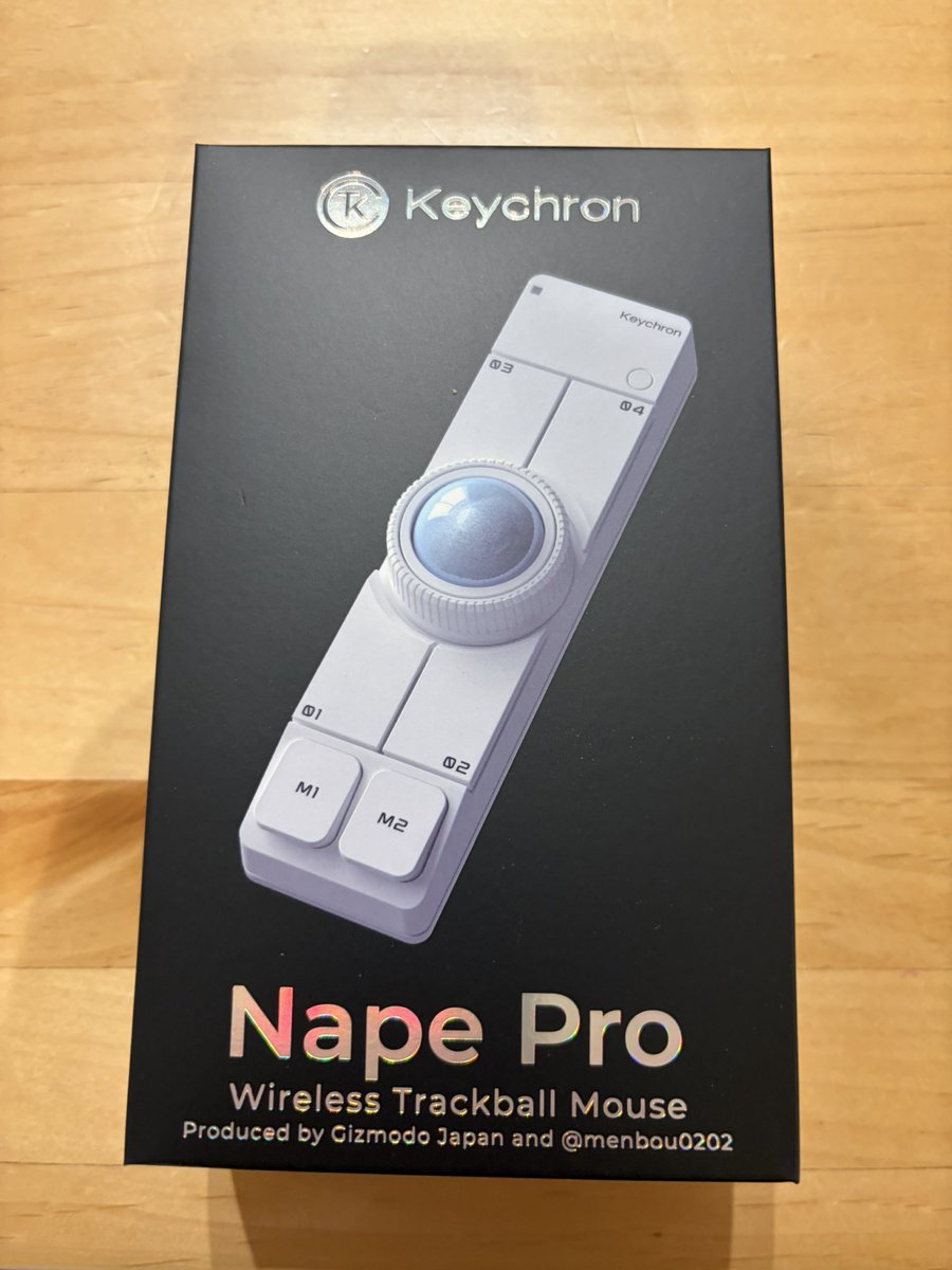 cafe_bar's tweet photo. やだまたあの人変なデバイス買ってるって言われそうなnape pro クラファン初日で購入して今日着弾。 https://t.co/n75Lds2qwB