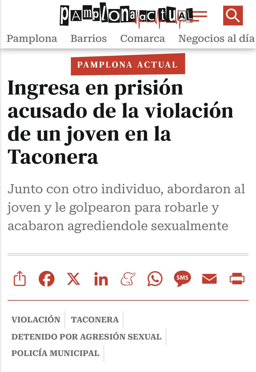 CanoLavaud's tweet photo. Agreden,roban y violan a un joven homosexual en un parque en Pamplona.
Pero ya sabéis el Colective 🏳️‍🌈 no lo condenará por que el violador  es Marroquí y están ocupados insultando a otra gente homosexual de VOX y creyente con la visita del papa.
Están muy Ocupades …..Cuidado que todavía hay uno suelto…que huyo. 

#Pamplona #Navarra #LGTBI 
#Noticia #domingo