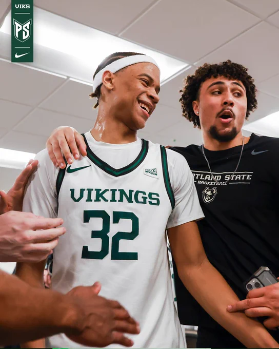 Image from Portland State Men’s Basketball (@psuviksMBB)