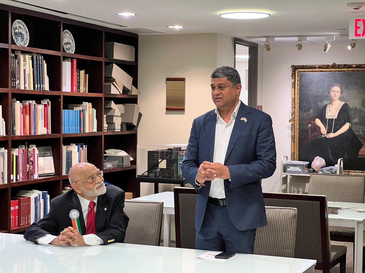 cgihou's tweet photo. The Consulate General of India in Houston was pleased to participate in the special event on June 1, 2026 marking the signing of the Memorandum of Understanding (MoU) between the Foundation for India Studies (FIS) and Rice University—a significant step toward preserving and documenting the rich history of the Indian American community in Houston and beyond.

Consul General D.C. Manjunath conveyed the appreciation for this meaningful initiative and highlighted the importance of safeguarding community narratives and ensuring that the contributions, lived experiences, and cultural heritage of Indian Americans are archived for future generations. He noted that such collaborations strengthen the cultural fabric of the region and deepen academic engagement with India related studies.

The Consulate extends its thanks to the #FoundationforIndiaStudies and #RiceUniversity for their vision and leadership in establishing a permanent, centralized archive that will serve scholars, students, and the broader community. This MoU marks an important milestone in preserving the evolving story of the Indian diaspora in Texas.

The Consulate General of India in Houston reaffirms its commitment to supporting initiatives that celebrate heritage, promote knowledge, and strengthen India–U.S. community partnerships.

#CGIHouston #FoundationForIndiaStudies #RiceUniversity #IndianDiaspora   #PreservingHistory #HoustonCommunity