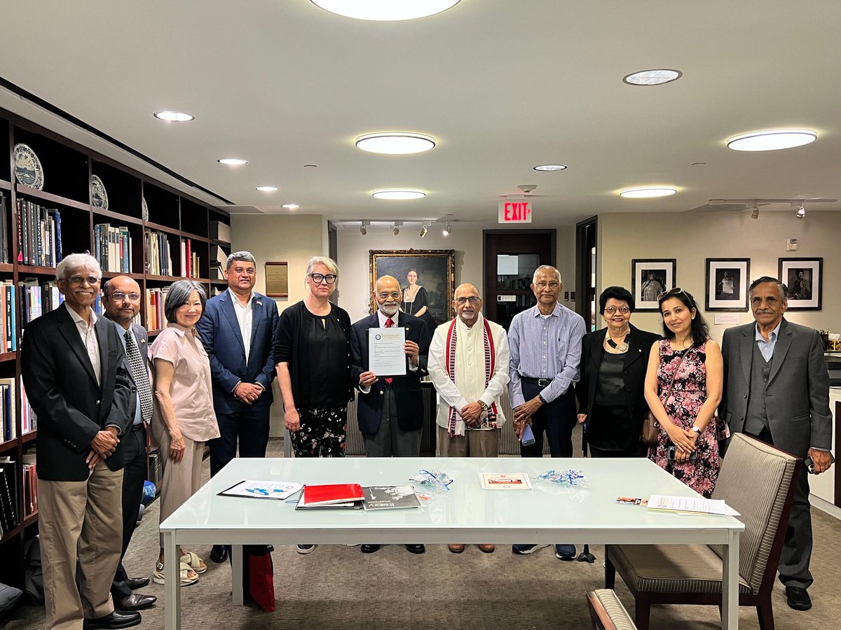 cgihou's tweet photo. The Consulate General of India in Houston was pleased to participate in the special event on June 1, 2026 marking the signing of the Memorandum of Understanding (MoU) between the Foundation for India Studies (FIS) and Rice University—a significant step toward preserving and documenting the rich history of the Indian American community in Houston and beyond.

Consul General D.C. Manjunath conveyed the appreciation for this meaningful initiative and highlighted the importance of safeguarding community narratives and ensuring that the contributions, lived experiences, and cultural heritage of Indian Americans are archived for future generations. He noted that such collaborations strengthen the cultural fabric of the region and deepen academic engagement with India related studies.

The Consulate extends its thanks to the #FoundationforIndiaStudies and #RiceUniversity for their vision and leadership in establishing a permanent, centralized archive that will serve scholars, students, and the broader community. This MoU marks an important milestone in preserving the evolving story of the Indian diaspora in Texas.

The Consulate General of India in Houston reaffirms its commitment to supporting initiatives that celebrate heritage, promote knowledge, and strengthen India–U.S. community partnerships.

#CGIHouston #FoundationForIndiaStudies #RiceUniversity #IndianDiaspora   #PreservingHistory #HoustonCommunity