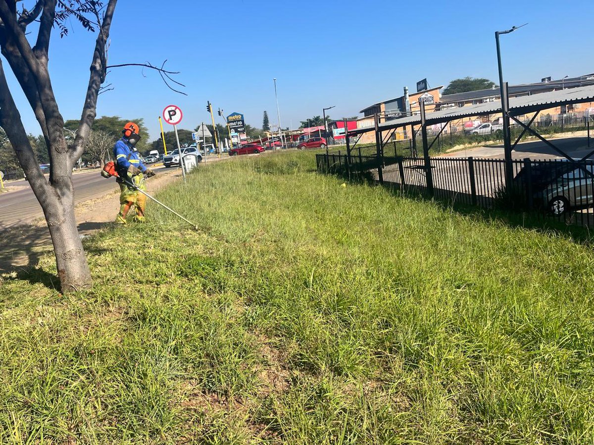 LemoSebo's tweet photo. Grass cutting operations are underway along Sefako Makgatho Drive, Ward 5, improving road visibility, enhancing safety, and keeping our public spaces clean and well-maintained.
#ServiceDelivery #ActionSA #TshwaneWorks https://t.co/JOGTkObjvY