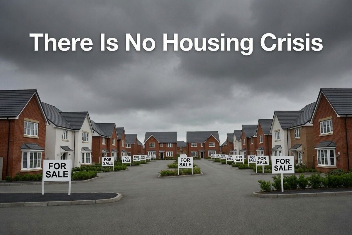 ShouT_Southwark's tweet photo. THERE IS NO UK H0USING CRISIS.. BUT AN ECONOMIC CRISIS ‼️

MILLIONS NEW+USED HOMES ARE SITTING EMPTY+UNSOLD

Rightmove listings are at an 11-year high, with thousands of new homes sitting vacant +unsold. 
Developers have slowed building because they can’t shift existing stock./ https://t.co/RL9bgFZ7Gx