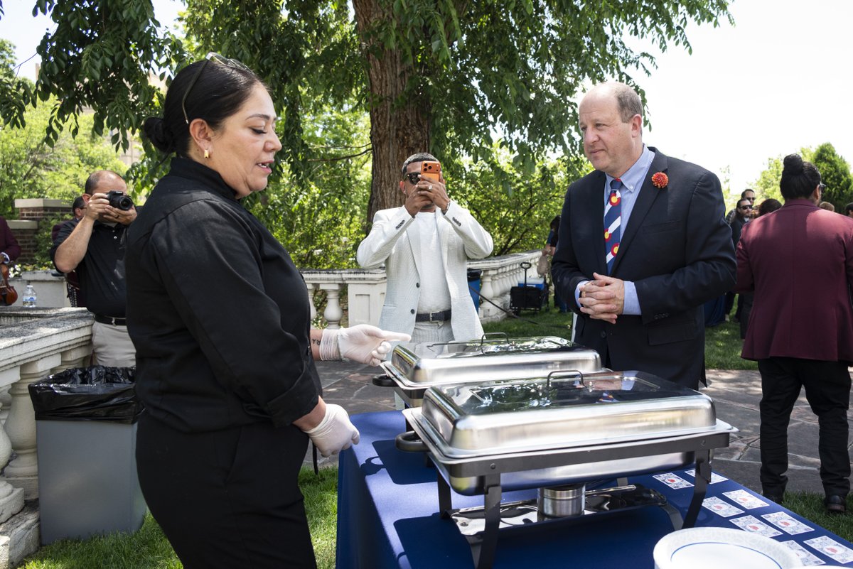 GovofCO's tweet photo. This week I signed my final bill into law as Governor, HB26-1033 - Expanding the Colorado Cottage Foods Act which makes Colorado a food freedom state, allowing entrepreneurs who make delicious homemade foods Coloradans love like Tamales, Burritos, and Tortas to be sold to Coloradans. It was a special celebration on a special bill to finish signing or vetoing all the bills that past the 75th general assembly, which recessed on May 14th.. 

During this legislative session I signed a total of 436 bills, and over the last eight years, I’ve signed more than 3,700 bills on the issues that matter most to Coloradans. From creating free, full-day kindergarten and preschool, to passing nation-leading clean energy laws, taking action to reduce housing costs, improve access to healthcare Coloradans can afford, protecting personal freedoms, cutting taxes, and lowering costs for all - I’m proud of the work we’ve done since I took office. 

And we’re not done yet. I’m committed to running through the tape for Coloradans to continue fighting for the issues people care about most.
