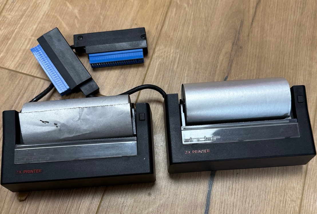 athousandproj's tweet photo. Got another two ZX Printers. One works, one does not - I don't know yet which is which. I want to connect one of them up to an Arduino..... just for fun.... 😄 https://t.co/7x5B4fMd6Q