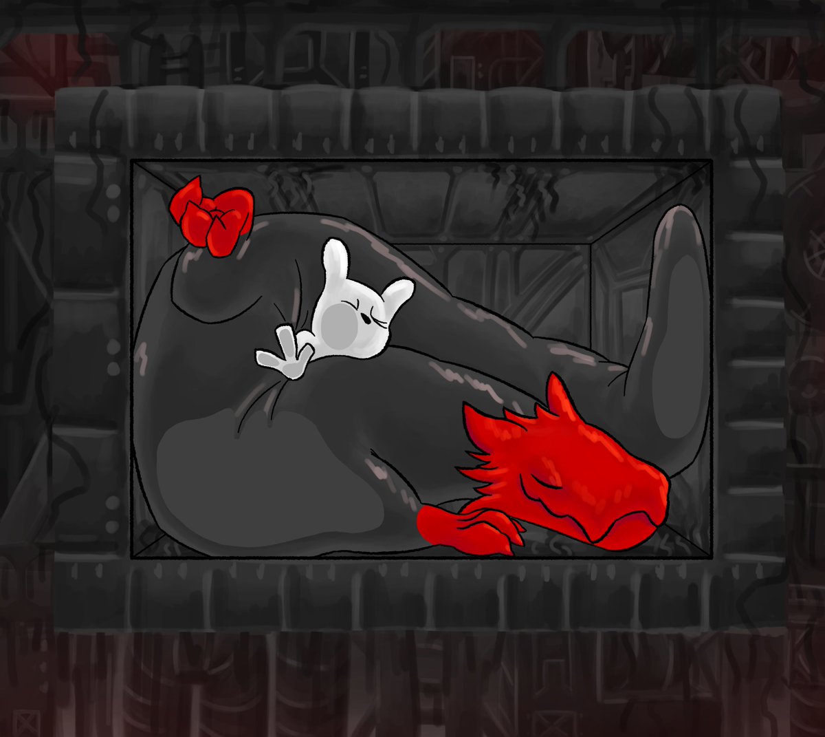 MyasoTheMyaso's tweet photo. I tried taming a red lizard multiple times and i think you can guess the result. Drawing it is way easier than actually doing it.
#Rainworld https://t.co/EFHWlnNMZy