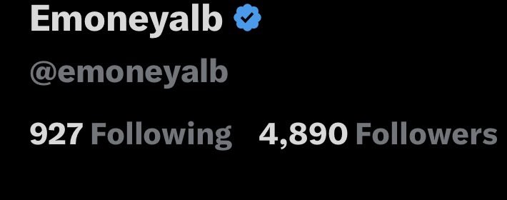 emoneyalb's tweet photo. Fine… You guys made me do it..

AT 5k i’ll give away $500 
                🧍‍♂️🧍‍♀️x5 $100 🏆

Rules:
Must be followed before 5k
Code emoneyalb on stake
comment SS of stake username https://t.co/MLnYQ9cCL3
