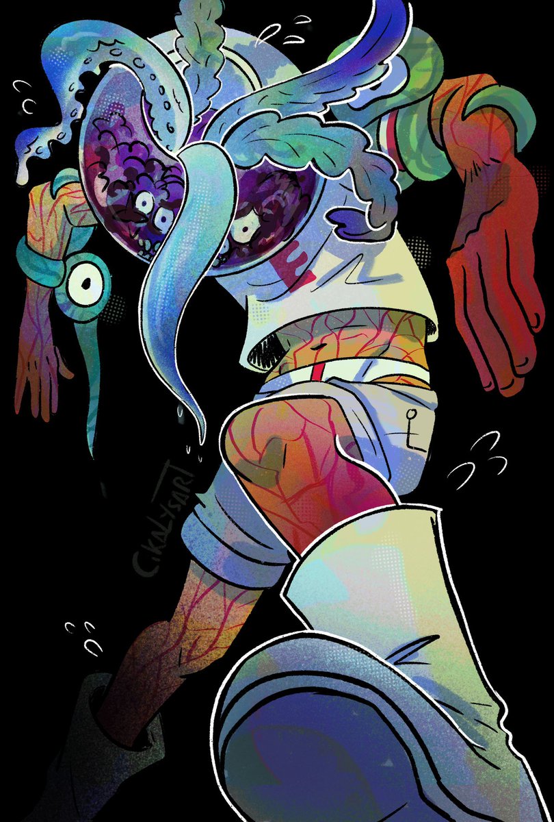 Cikalysart's tweet photo. This is one of my first Gorillaz fan arts, and I'm quite attached to it…. https://t.co/tmdBOisTYT
