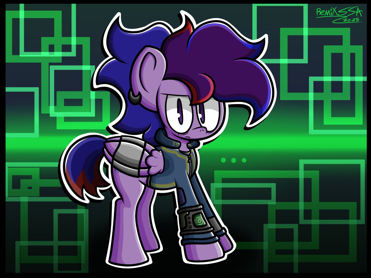 RemixSSA's tweet photo. momento random para decir que mi primer acercamiento a cosas de fallout fue gracias al fallout equestria, y al jugar los juegos me saco de onda ver que el verdadero nombre son pip boys y no pip bucks
(repost 2025)
#FalloutEquestria #oc https://t.co/p09Az4WjL8
