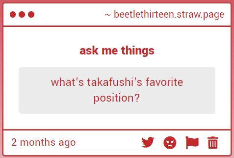 beetlethirteen's tweet photo. i think they default to easy mode missionary or doggy style for a while but real talk? their fave is mating press https://t.co/u4rBgESTrO