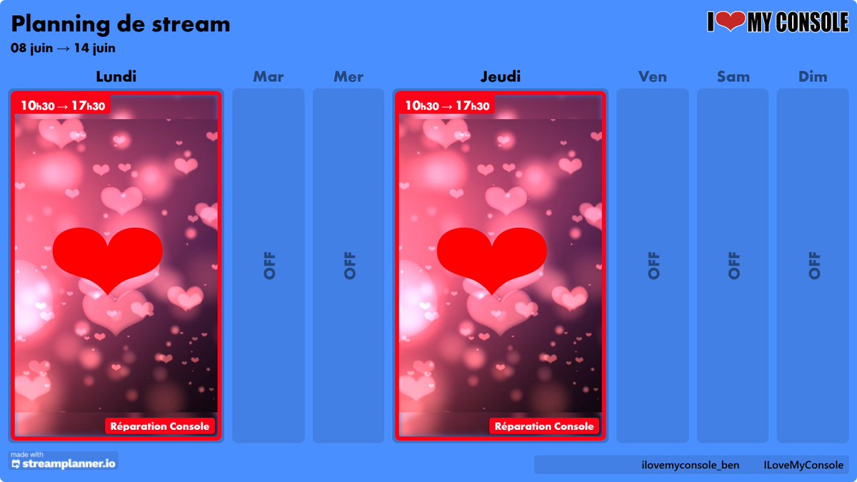 ILoveMyConsole's tweet photo. Ce lundi et jeudi, je fais un stream dès 10h30 jusqu’à 17h30 https://t.co/4e6wwVzNSX https://t.co/v9XDxiQl5U