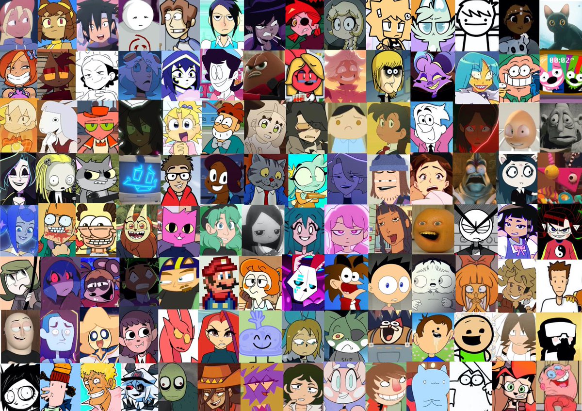 Calvinfanatic's tweet photo. My Fav Indie / Web Animated Characters! 🎨🖼️
#indieanimation #Favoritecharacters #animation https://t.co/ZHqTaKmanb