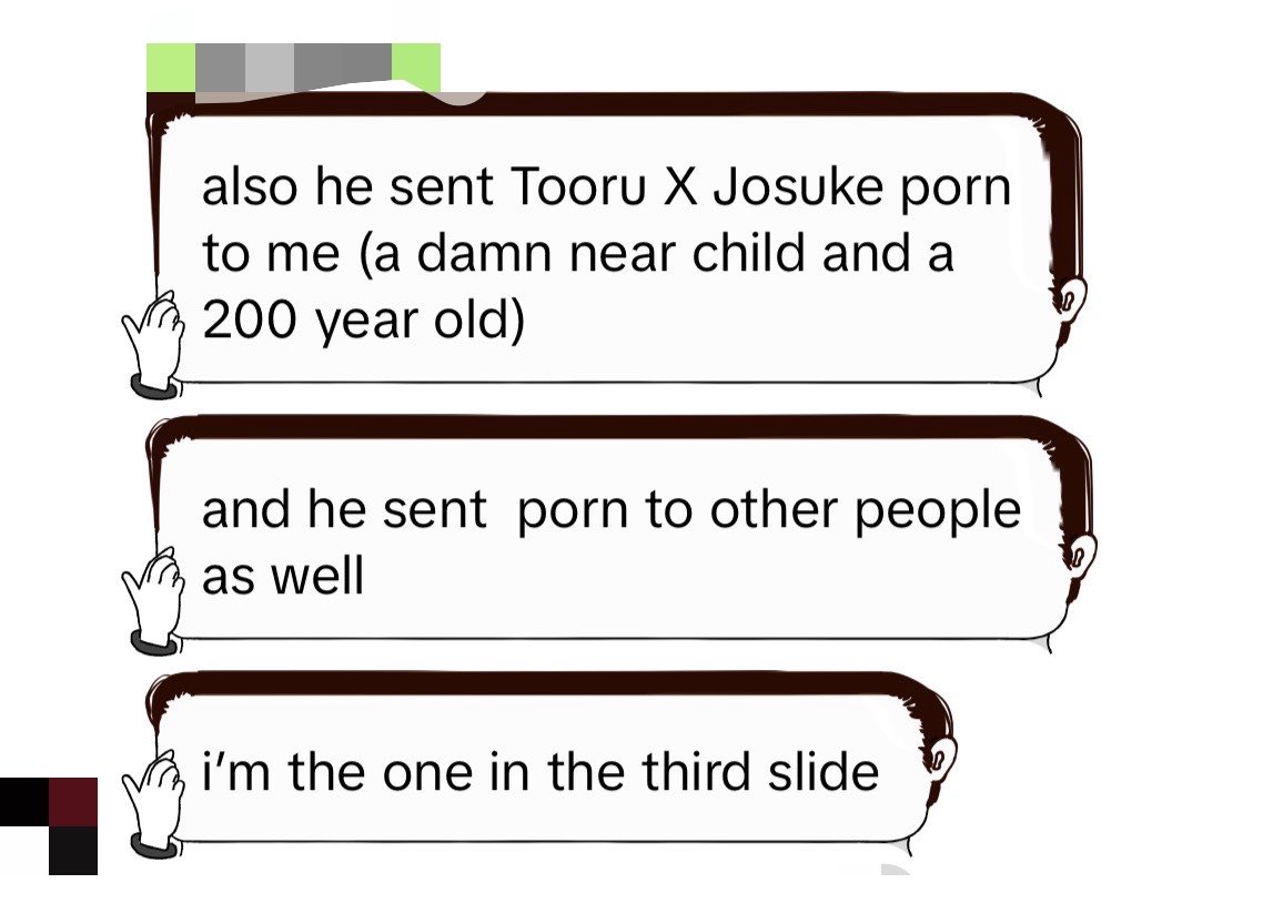meghyoceo's tweet photo. Btw JUST IN. Hubert sent my oomf Josuke x Tooru porn ✌️ pls don’t let this nigga back on jojotwt https://t.co/uN4itE9bmt