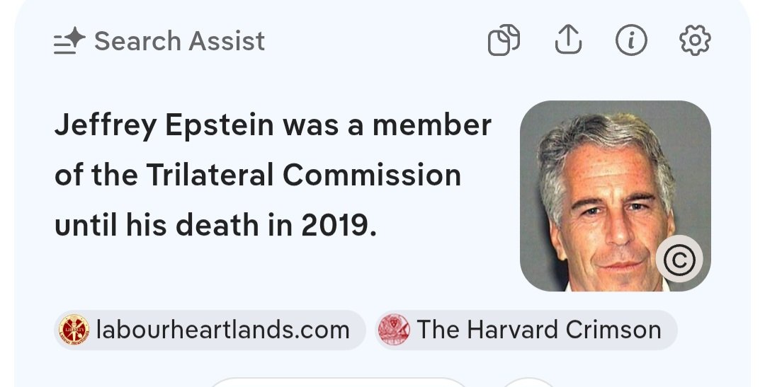 Rogey_B's tweet photo. Only the faces at the bottom are guilty. The public image of procurement. Those people have been dealt with. But, indeed,  child prostitution charges demands customers. 
Isn't it a coincidence that Epstein & the Labour leadership all serve the same master? The Trilateral Commission. Owned by David Rockefeller, so he is actually their puppeteer,  largely. Who's massive international Empire was built on slavery. The TC works hand in hand with the WEF. Tony Blair wasn't our only Young Global Leader either. Rishi Sunak was also a WEF YGL plant.