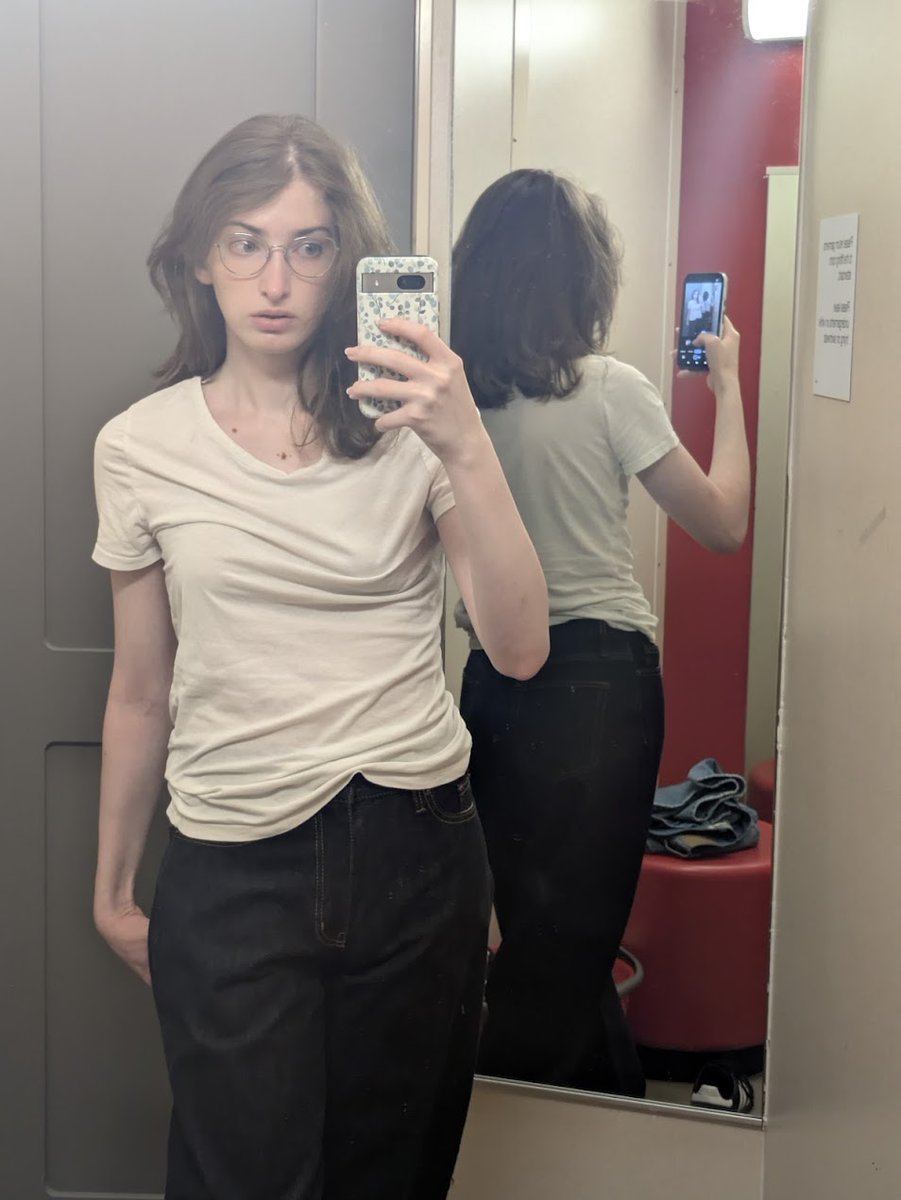 KoshkaHoxha's tweet photo. The left photo is me in college. I was getting sir'd on the reg, even with a mask and full makeup. 

The right photo is me a few weeks ago. I haven't gotten misgendered in so so long.

No surgeries between these times. I started passing entirely via aura gains. https://t.co/RZaN55dBSl