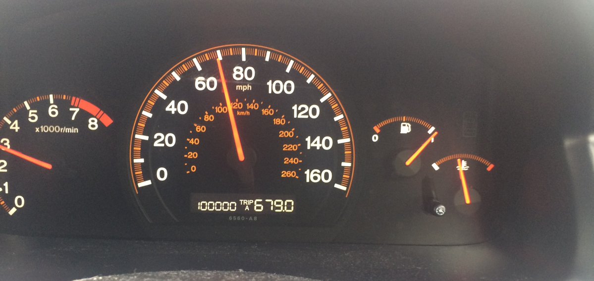 jcalvarez2's tweet photo. @teslaxander My Accord hitting 100k a while ago. https://t.co/oSS05uvim7