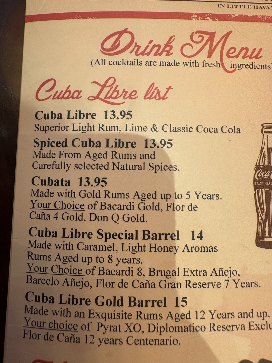 prlamntsonfire's tweet photo. the only cuba libre movements i support https://t.co/QAtN4uFmZH
