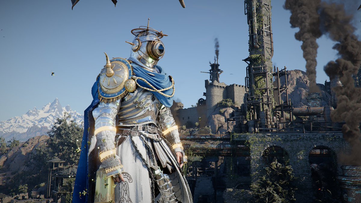CLacegaming's tweet photo. I’ve found my end game drip. I’m never taking this off, I’m just collecting helmets and capes at this point https://t.co/s0z0DdHlh2