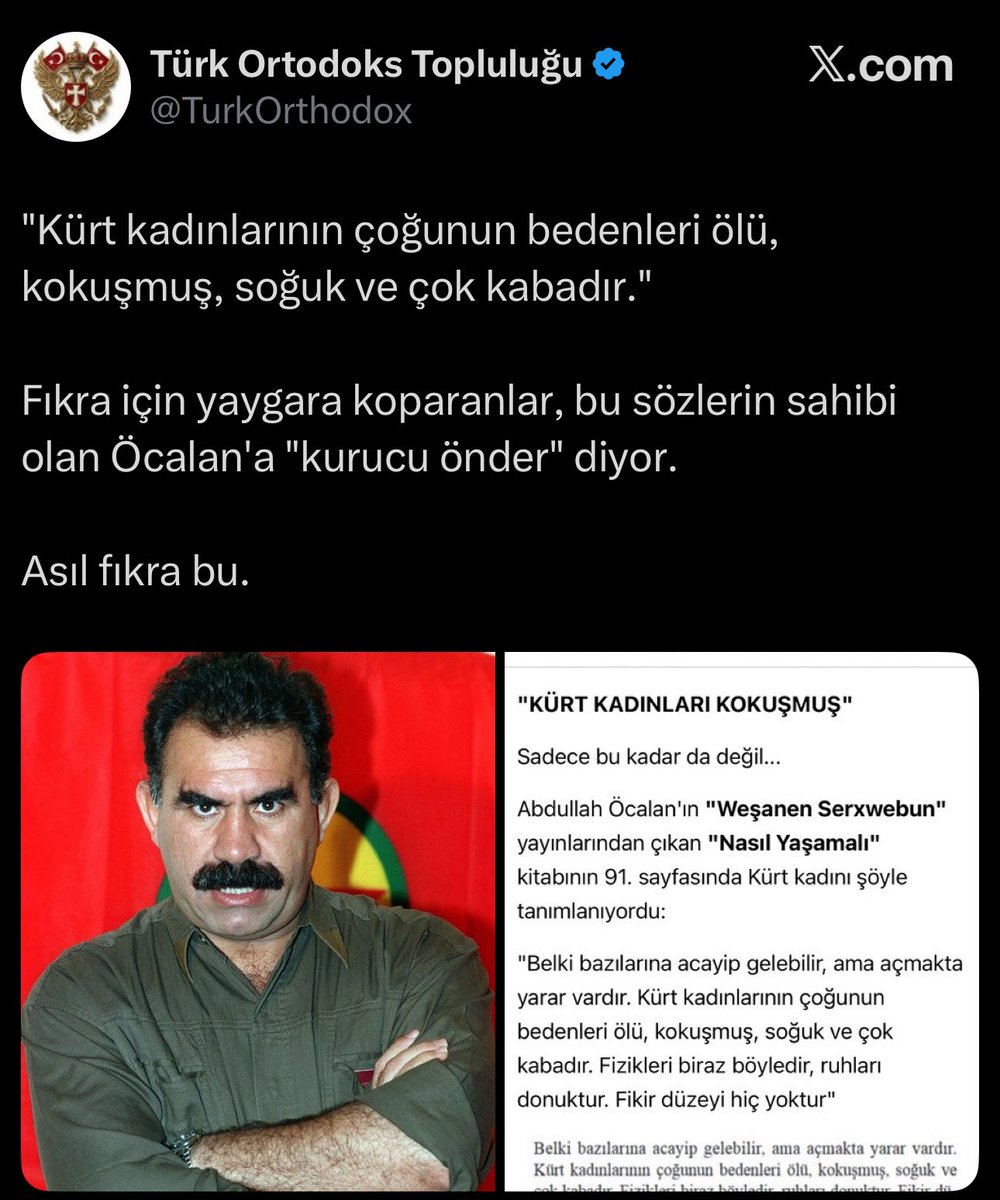 ajansoteki's tweet photo. Türk Ortodoks Topluluğu’nun paylaşımı sosyal medyada gündem oldu: https://t.co/eAS02UVoK6