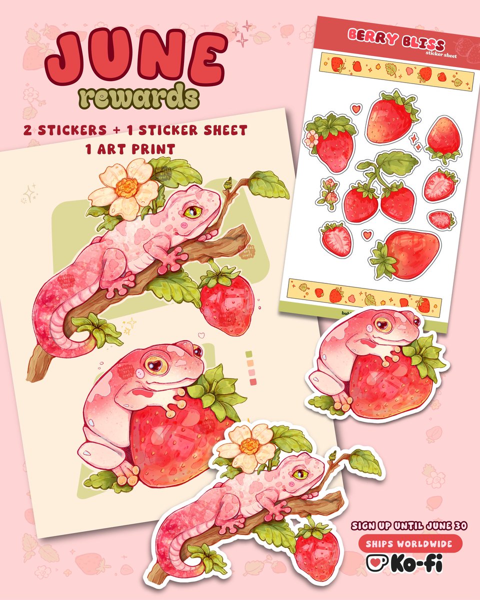 bubblesartcraft's tweet photo. added more print spots for June 🍓 https://t.co/6CQeie56e6