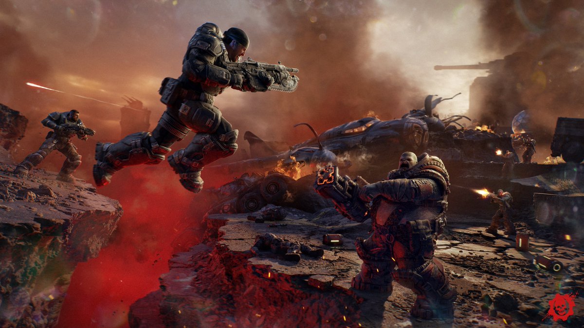 shinobi602's tweet photo. Gears of War: E-Day is easily one of my most anticipated.

Gears of War (2006) was the game that pushed me to buy my first HDTV. Campaign blew me away and multiplayer instantly hooked me. Love that world and E-Day looks to be bringing all the grimdark vibes back. Can't wait ⚙️ https://t.co/gYeHPQ4obx