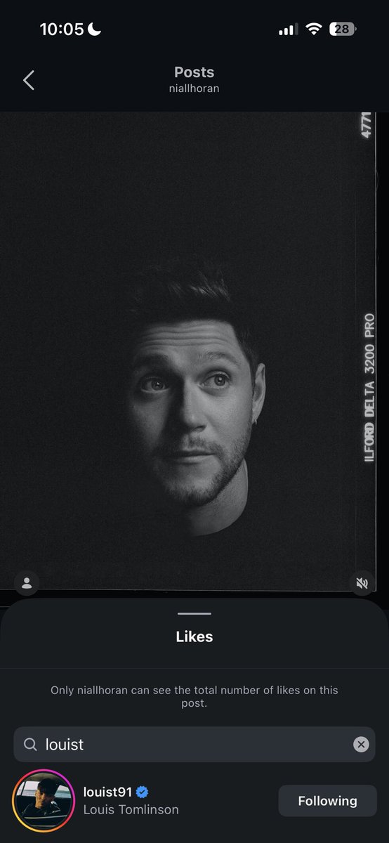 TeamNiallBe's tweet photo. Louis Tomlinson liked Niall's post on instagram 🫶🏻 https://t.co/4GBluDO5eV