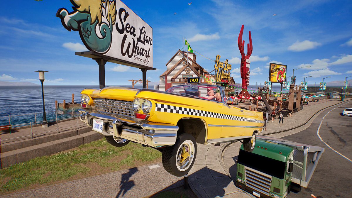 gameinformer's tweet photo. Sega confirms and responds to generative AI content in the new Crazy Taxi. "Generative AI was used to support our teams during the development of background assets for Crazy Taxi: World Tour," Sega says.  https://t.co/rgxwP8iXPi https://t.co/Uj0BcFNx1Q